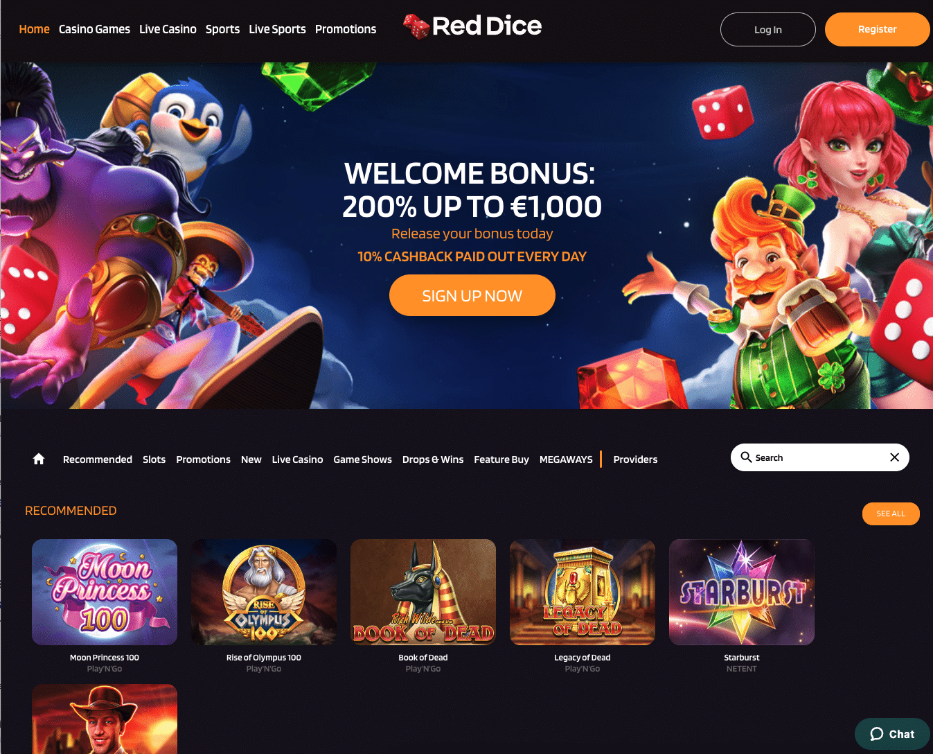 Red Dice Casino uden ROFUS 2024